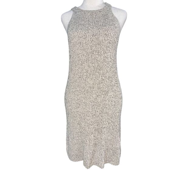 Madewell  Valley Ribbed Cotton Sweater Dress‎ Sleeveless KneeLength Gray Size XS - Picture 1 of 7